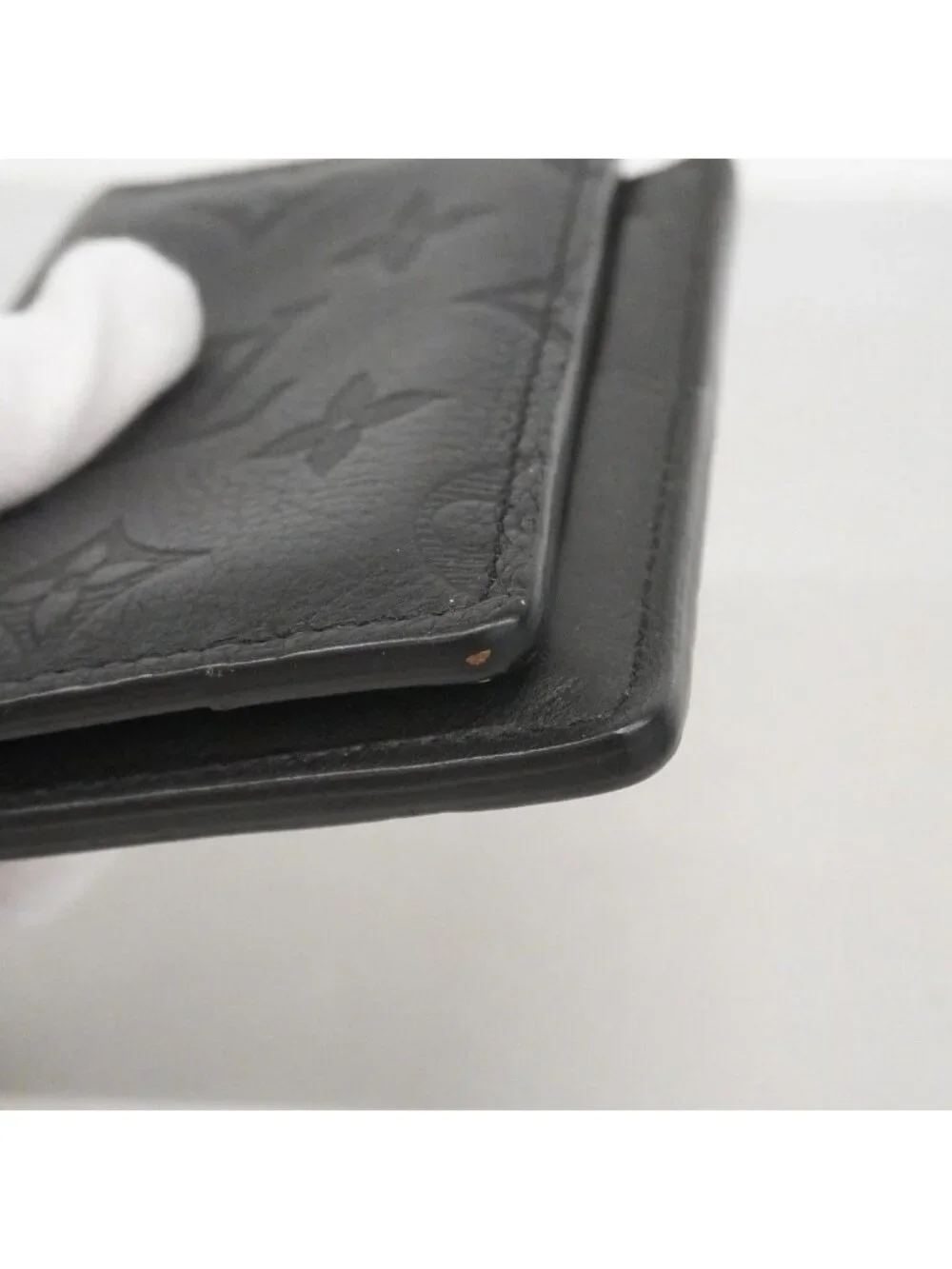 Louis Vuitton Card Case Monogram Shadow Organizer de Poche Black